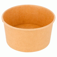 Pot à glace en carton kraft 150ml Ø8,5x4,5cm - par 2000