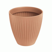 Prosperplast - Pot en plastique rotomoulé 32 L Ø40x40 cm, terracotta - Latia Round MIDL ETHICK - orange plastique ZA5677