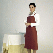 Tablier bavette polyester 1 poche 75x90 cm bordeaux - par 1