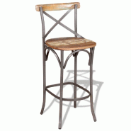 VidaXL Tabouret De Bar Bois De Récupération Massif - multicolore 244014