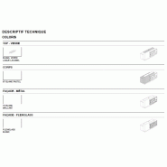 Borne d'accueil Organic avec système d'illumination - MDD - 130, Blanc brillant, A droite