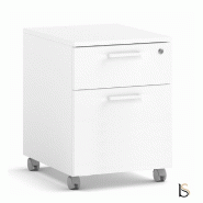 Caisson de rangement pour bureaux - Ofitres - Blanc, 2 tiroirs_0