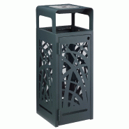 Corbeille CYBEL 110 Litres anti-nuisibles avec cendrier - Gris Anthracite_0