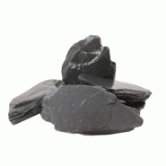Ardoise Déco 40 - Noir - Concassé - Densité 1.5 ton/m3 - Idéal pour aménagements paysagers