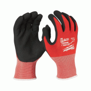 Gants Anti-coupure niveau 1 MILWAUKEE - T-10 Gants Anti-coupure niveau 1 MILWAUKEE - T-10