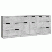 Helloshop26 - Buffet bahut commode armoire meuble de rangement organisateur cuisine salle de séjour salons 3 pcs bois d'ingénierie 02_0037125 - 3000 Helloshop26 - Buffet bahut commode armoire meuble de rangement organisateur cuisine salle de séjour salons 3 pcs bois d'ingénierie 02_0037125 - 3000