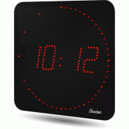Horloge LED Style II 7 Ellipse, alimentation 230V, IMPULSION, LED rouge - BODET