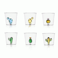 Ichendorf - Ensemble de 6 verres à verres à eau DESERT PLANTS - Conçu par Alessandra Baldereschi - 7427266698582
