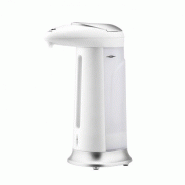 Lot de 3 distributeurs automatiques de savon, gel hydroalcoolique 330 ml gris et blanc soap dispenser auto dispenser