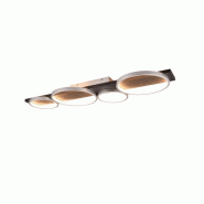 Plafonnier LED SMD 44W , 5100lm, 3000K - Titane - TRIO - MEDERA - beige 4017807577068
