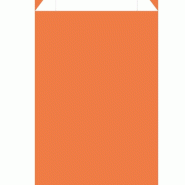 Pochettes cadeau kraft lisse orange givrée 18x6x35 cm- par 150