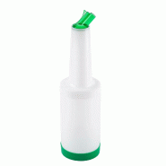 TABLECRAFT - 8032GN/12 - Paquet de 12 unités - RÉCIPIENT À COCKTAIL POURMASTER 0,9 L - 9,4 x 9,4 x 34,6 cm - Vert - vert plastique 8032GN/12