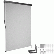 Tectake Store banne verticale ELOISE avec 2 supports muraux - 120 x 250 cm, gris clair - 406135 - gris polyester 406135