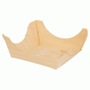 Barquette feuille de pin 6x6x2,5cm - par 100