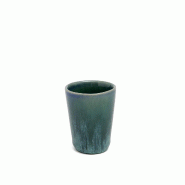 Bazar Bizar Tasse à expresso en grès 5.5x5.5x7 cm bleu - Lot de 12 - bleu Grès POCE084Bl-MTR12