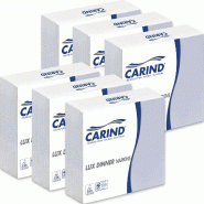 Carind Serviettes en papier blanc, 40 x 40 cm, 3 plis, paquet de 40 x 16 pièces - jaune papier 8011576001218 Carind Serviettes en papier blanc, 40 x 40 cm, 3 plis, paquet de 40 x 16 pièces - jaune papier 8011576001218