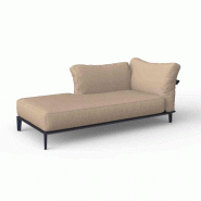 Chaise-longue droite PASADENA - bleu