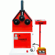 Cintreuse à 3 galets hydraulique - 2,2 kW 400 V - Cintrage de profilés métal - Usage professionnel horizontal & vertical Torros CM58HT