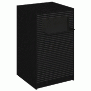Comptoir Vertigo H T01noir solo L60cm 1 tabl.Couliss.2tabl.Amovibles - noir