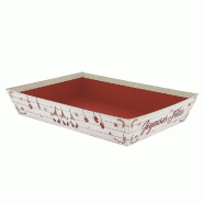 Corbeille carton rectangulaire "Scandinave" 26x20x5cm - par 48