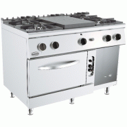 Cuisiniere plaques coup de feu 4 bruleurs avec four gaz - P7178.0590