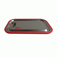 DBMARK - GXL11000-201 -Couvercle hermétique avec joint périphérique pour récipient GN 1/1 - 0.8mm S/S201 - gris inox GXL11000-201