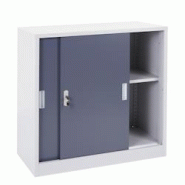 Décoshop26 - Armoire de rangement bureau en acier, avec portes coulissantes 90x90x45cm anthracite 04_0001475 - 3000095932696 Décoshop26 - Armoire de rangement bureau en acier, avec portes coulissantes 90x90x45cm anthracite 04_0001475 - 3000095932696