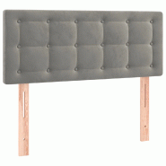 Décoshop26 - Tête de lit accessoire couchage chambre à coucher meuble 100 x 5 x 78/88 cm tissu velours gris clair TDL0203229 - gris 3000649988001 Décoshop26 - Tête de lit accessoire couchage chambre à coucher meuble 100 x 5 x 78/88 cm tissu velours gris clair TDL0203229 - gris 3000649988001