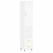 Helloshop26 - Buffet bahut commode armoire meuble de rangement organisateur cuisine salle de séjour salon haut 34,5 x 34 x 180 cm 02_0032289 - 300021 Helloshop26 - Buffet bahut commode armoire meuble de rangement organisateur cuisine salle de séjour salon haut 34,5 x 34 x 180 cm 02_0032289 - 300021