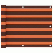 Helloshop26 - Écran de balcon brise pare vue protection confidentialité 75 x 500 cm tissu oxford orange et marron 02_0010321 - 3000562647764 Helloshop26 - Écran de balcon brise pare vue protection confidentialité 75 x 500 cm tissu oxford orange et marron 02_0010321 - 3000562647764