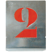 Jeu de vignettes à jour - chiffres 30 mm - pochoir évidé - Référence 500114_0