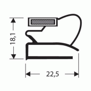 Joint pvc plat aimante pour meubles frigos jpf-108_0