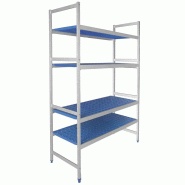 Lacor Étagère modulaire 3 étagères 1750x385x1037 mm GN 2/3 aluminium 55412 - aluminium 55412
