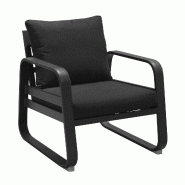 Proloisirs Fauteuil Fixe Tonio Alu Graphite - blanc multi-matériau BM2505