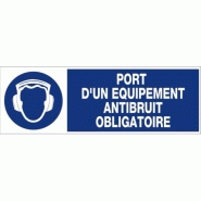 Rectangle rigide port de casque obligatoire