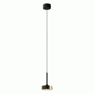 ROSSINI ILLUMINAZIONE Hole Suspension Noir/Bronze Led 13W 38° Ip20 3000K Cri90 - Suspension Puissante En Aluminium Pour Intérieur - Groupe Rossini -