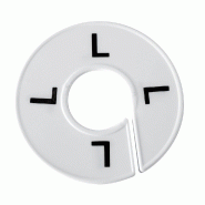 Séparateur de Taille L - Lot de 10 - Marquage Noir - Plastique Léger et Résistant