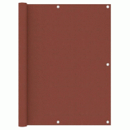 VidaXL Écran de balcon Terre cuite 120x500 cm Tissu Oxford Modèle Ombre Design - rouge 134982