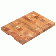 VidaXL Planche à découper 50x34x3,8 cm Bois d'acacia massif - 286572_0