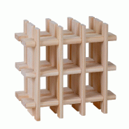 Aranaz MUEBLEAR - Casier à bouteilles modulaire pour 9 bouteilles en bois 13,4x22x32,5cm - 7006 Aranaz MUEBLEAR - Casier à bouteilles modulaire pour 9 bouteilles en bois 13,4x22x32,5cm - 7006