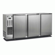 Arrière-bar réfrigéré inox 3 portes pleines battantes température +... - PFGB206I