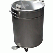 Bacs à déchets 95L inox roulant L2G