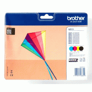 BROTHER Pack blister de 4 cartouches d encre (BK/C/M/Y