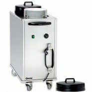 Chariot chauffe-assiettes en acier inoxydable - 2x50 assiettes - Température +30°C à +110°C - 2 kW Chariot chauffe-assiettes en acier inoxydable - 2x50 assiettes - Température +30°C à +110°C - 2 kW