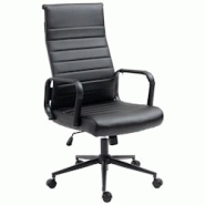 CLP Fauteuil de bureau Kolumbus similicuir Noir / Noir - noir polyester 319172 CLP Fauteuil de bureau Kolumbus similicuir Noir / Noir - noir polyester 319172