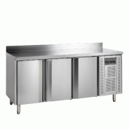 Comptoir pour saladette réfrigéré négative CF7310/-SP 3 portes GN1/1 Inox TEFCOLD