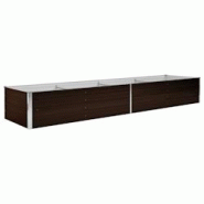 Helloshop26 - Jardinière lit surélevé plantes fleurs jardin marron 320 x 80 x 45 cm acier galvanisé 02_0001220 - 3000075901537 Helloshop26 - Jardinière lit surélevé plantes fleurs jardin marron 320 x 80 x 45 cm acier galvanisé 02_0001220 - 3000075901537
