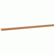 Helloshop26 - Jardinière surélevée moderne espace extérieur 1164 x 50 x 36 cm design industriel en acier galvanisé marron clair 02_0059038 - marr