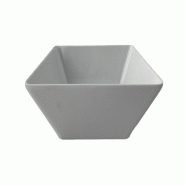 METRO PROFESSIONAL Bol, mélamine, 18 x 18 cm, carré, blanc, 2 pièces - blanc matière synthétique 221649
