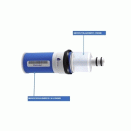 Renouvellement osmoseur NOMADE - Kit de renouvellement avec préfiltration 20µ + Charbon Renouvellement osmoseur NOMADE - Kit de renouvellement avec préfiltration 20µ + Charbon